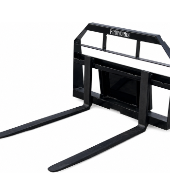 42" Long 2,200 Pound Wide Rail Pallet Fork Attachment Fits Mini Universal Skid Steer