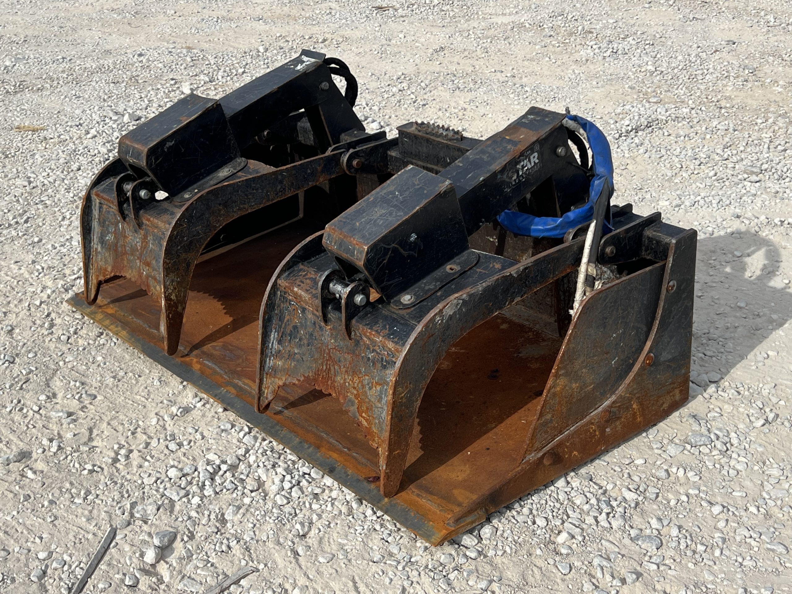 2022 66" Star Industries Grapple Bucket Scrap Demolition Attachment Fits Skid Steer