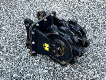 CAT 305 Pin On Compactor Wheel Trench Roller Attachment Fits Mini Excavator - Image 2
