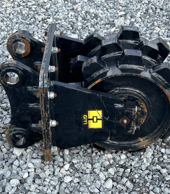 CAT 305 Pin On Compactor Wheel Trench Roller Attachment Fits Mini Excavator