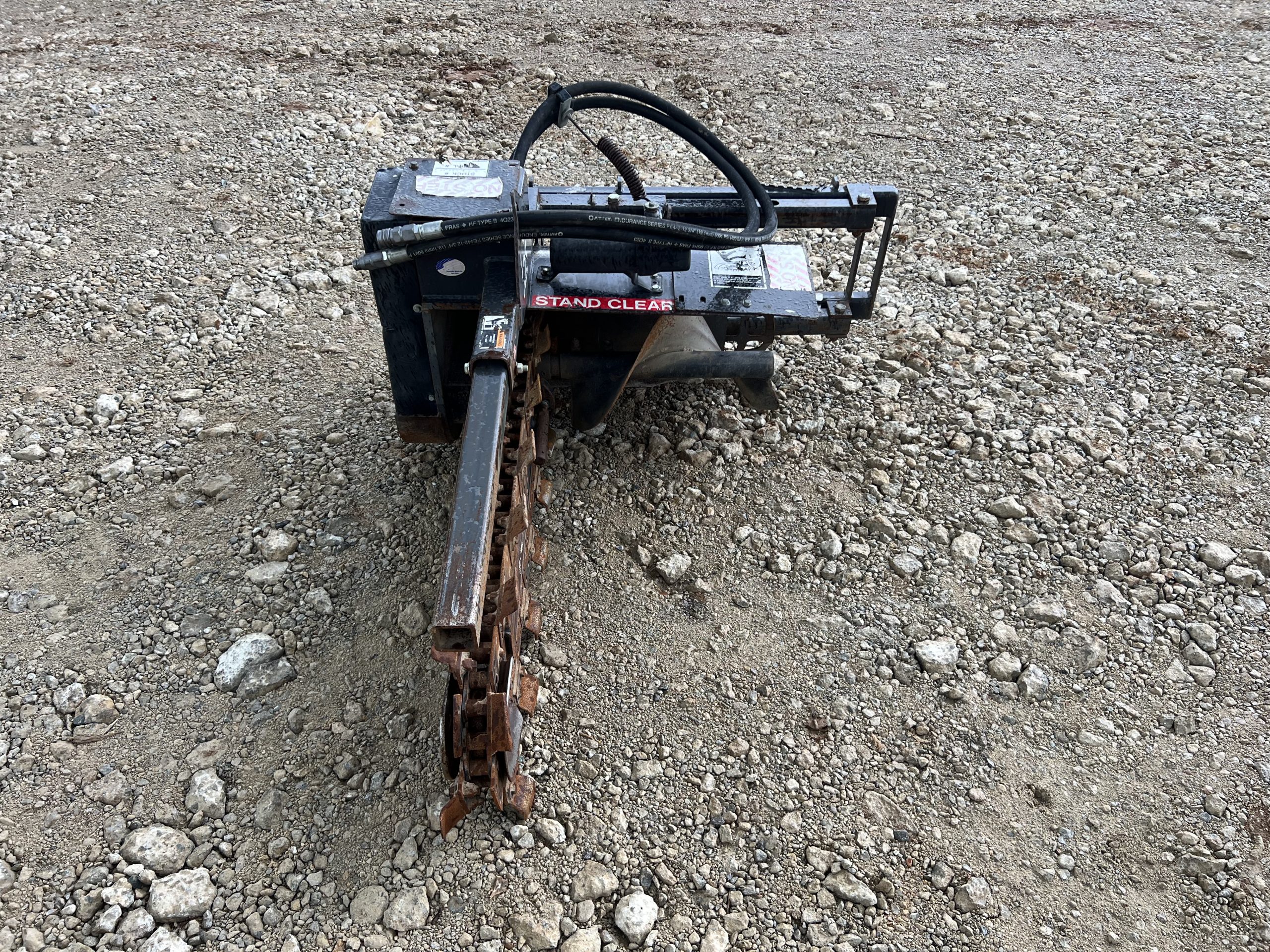 2018 Bradco 625 36" x 6" Trencher Attachment Dirt Teeth Fits Skid Steer Loader - Image 2