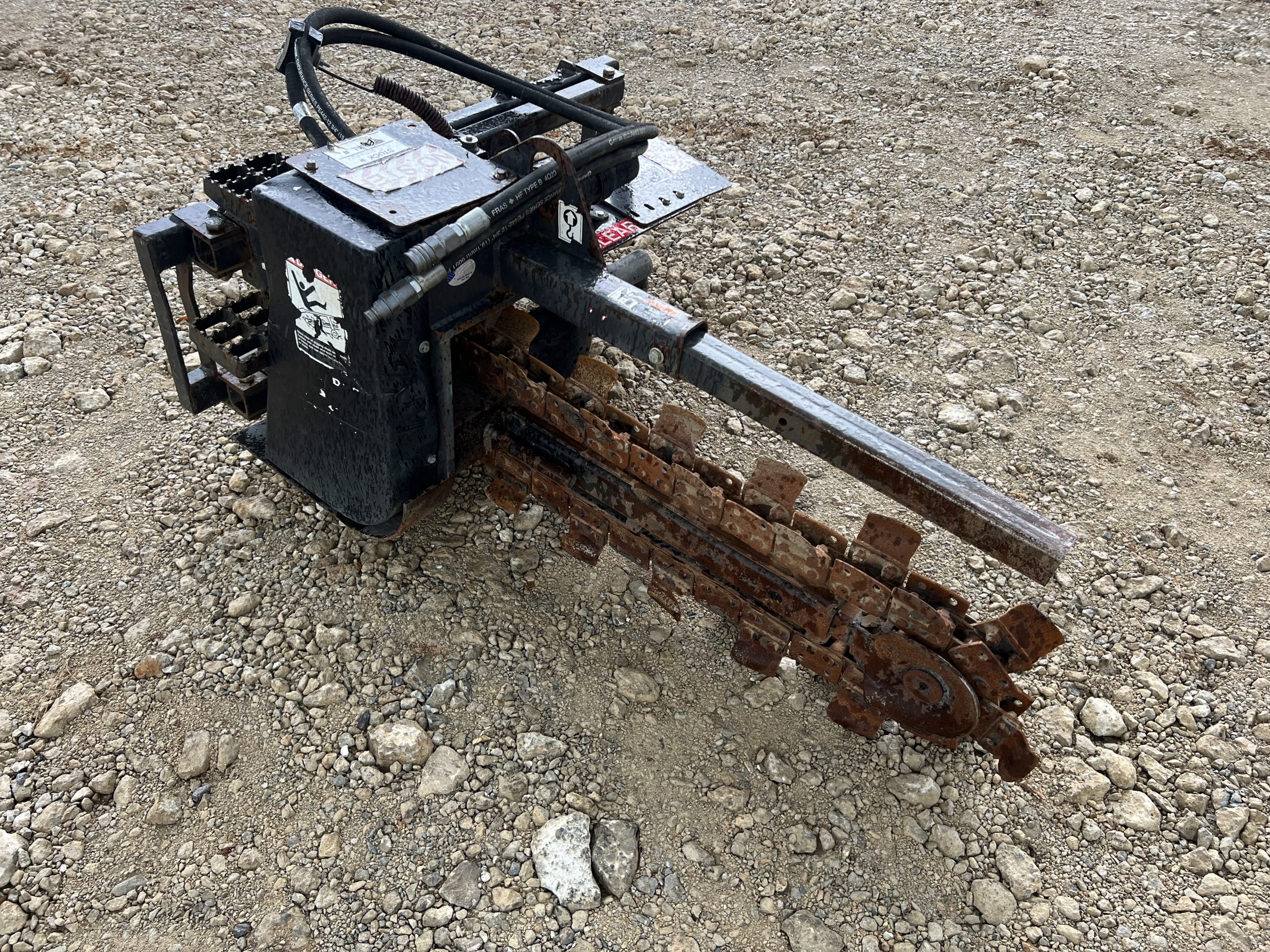 2018 Bradco 625 36" x 6" Trencher Attachment Dirt Teeth Fits Skid Steer Loader - Image 3