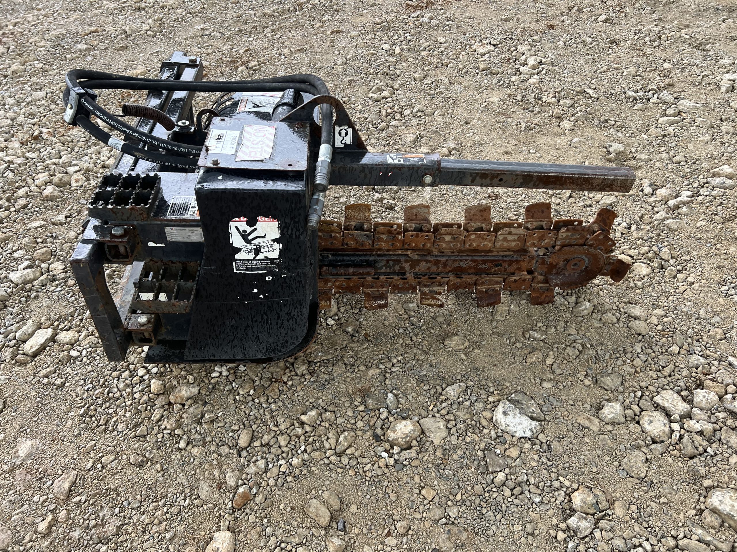 2018 Bradco 625 36" x 6" Trencher Attachment Dirt Teeth Fits Skid Steer Loader - Image 4