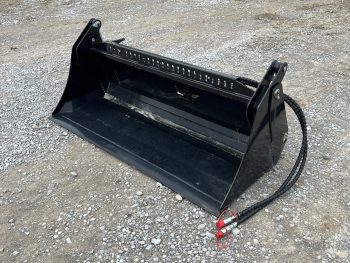 72" 4-IN-1 Multi Purpose Combination Smooth Bucket Attachment Fits Skid Steer QA