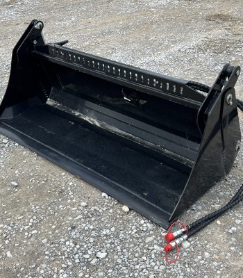 72" 4-IN-1 Multi Purpose Combination Smooth Bucket Attachment Fits Skid Steer QA