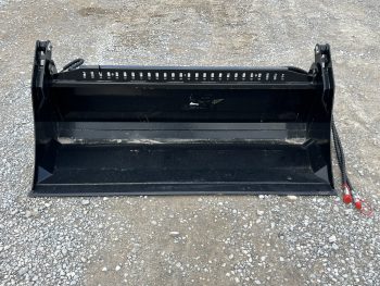72" 4-IN-1 Multi Purpose Combination Smooth Bucket Attachment Fits Skid Steer QA - Image 2