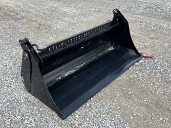72" 4-IN-1 Multi Purpose Combination Smooth Bucket Attachment Fits Skid Steer QA - Image 3