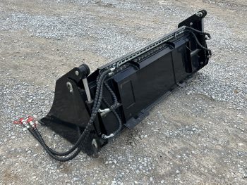 72" 4-IN-1 Multi Purpose Combination Smooth Bucket Attachment Fits Skid Steer QA - Image 7