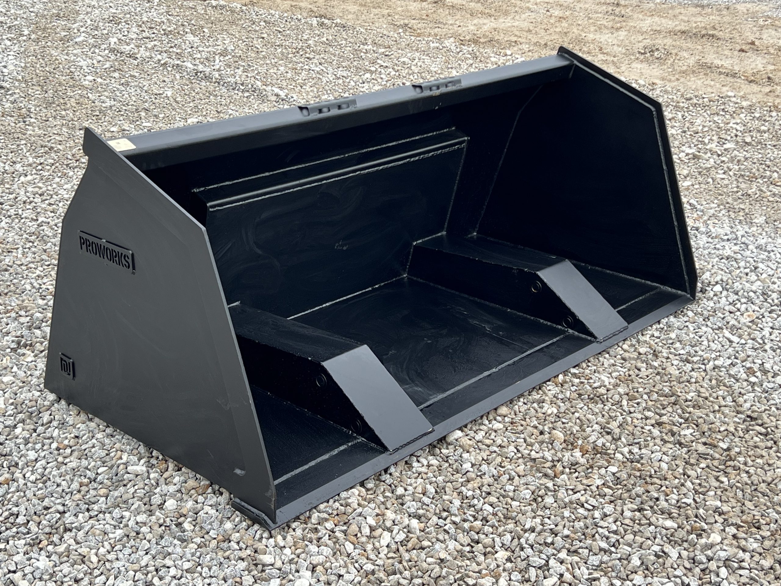 84" High Front Dump Bucket Attachment Fits Skid Steer Quick Attach