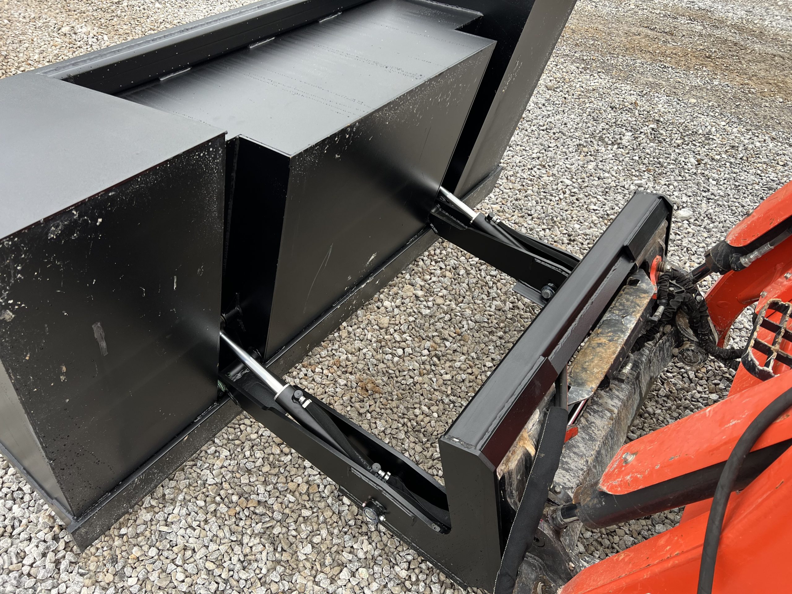 84" High Front Dump Bucket Attachment Fits Skid Steer Quick Attach - Image 12
