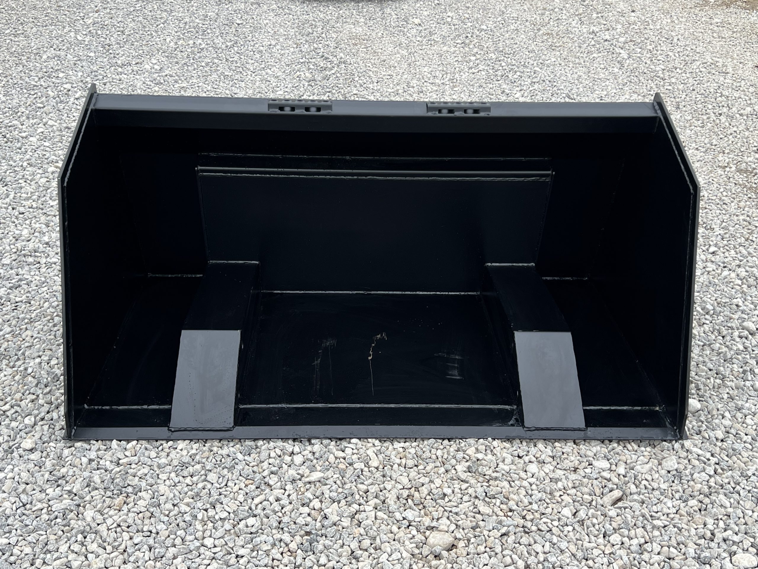 72" High Front Dump Bucket Attachment Fits Skid Steer Quick Attach - Image 2