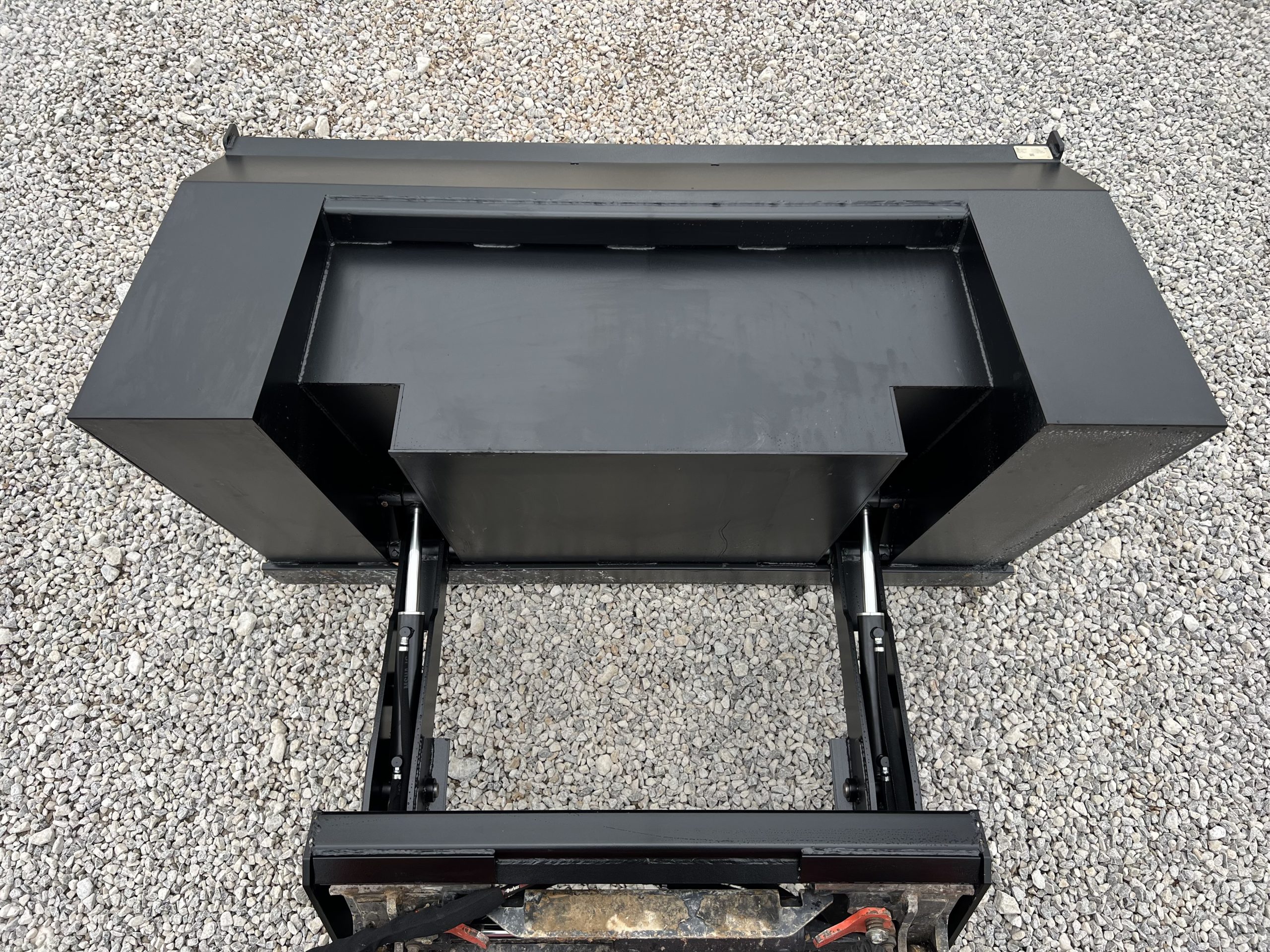 72" High Front Dump Bucket Attachment Fits Skid Steer Quick Attach - Image 14