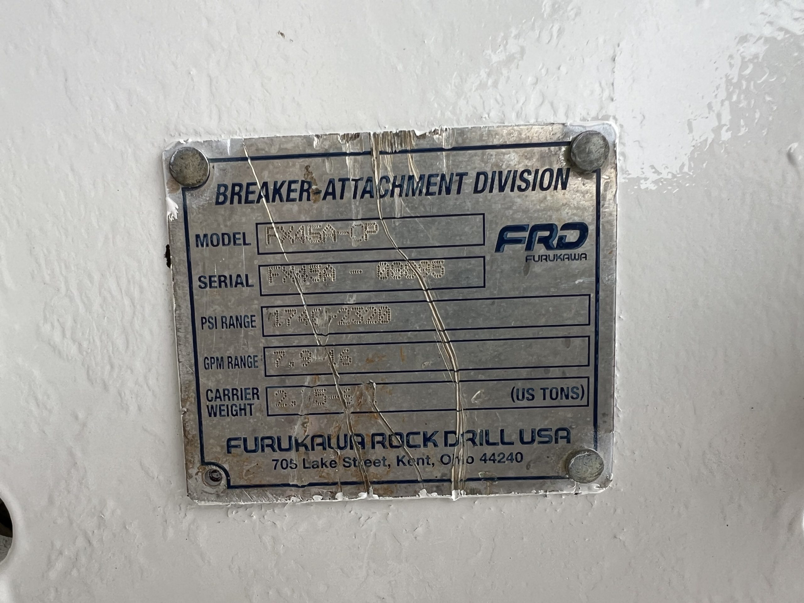 2018 FRD FX45A Hydraulic Concrete Breaker Hammer Attachment Fits Skid Steer - Image 12