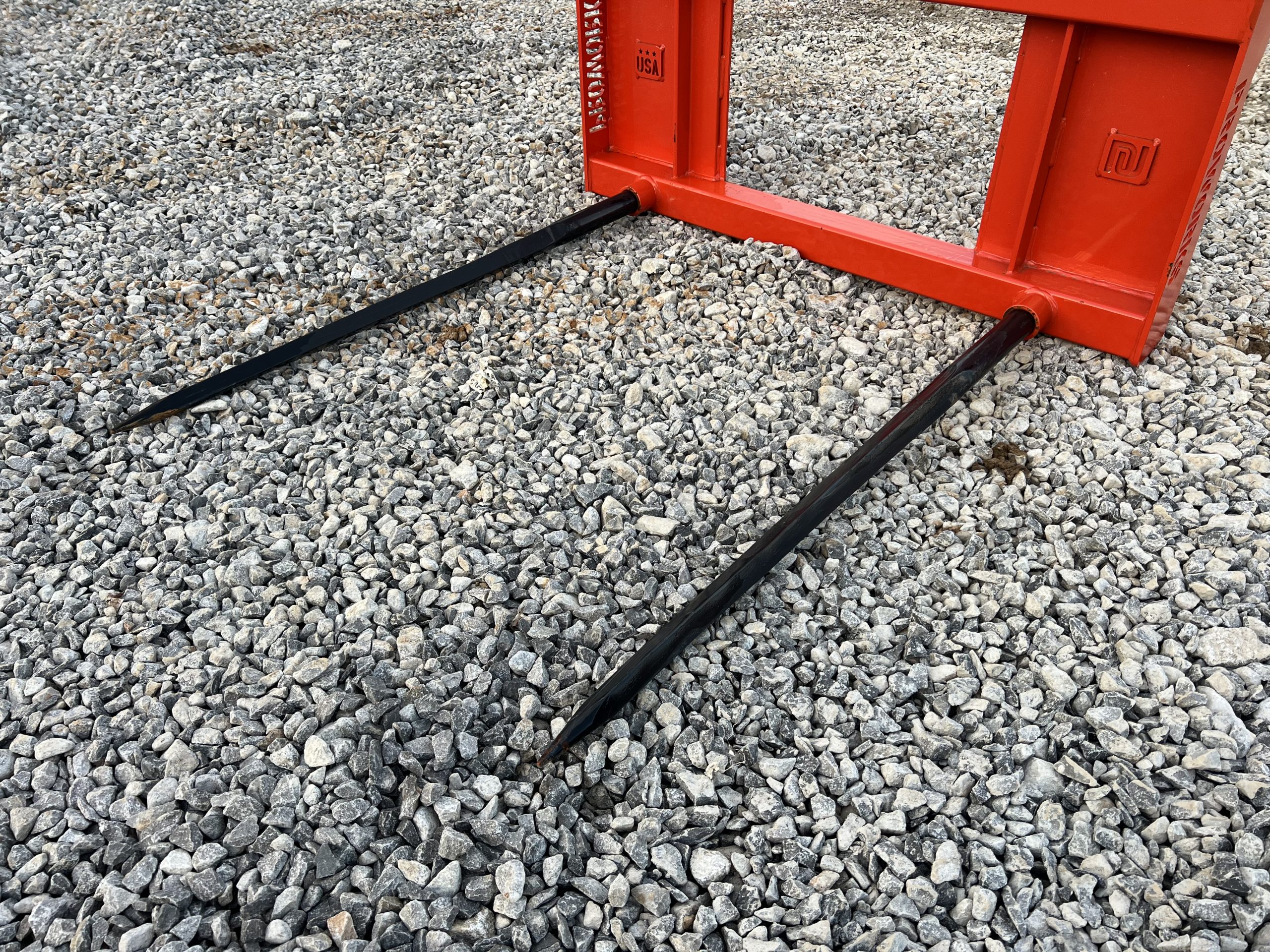 PROWORKS Dual Hay Spear Attachment Fits Skid Steer Quick Attach - Image 9