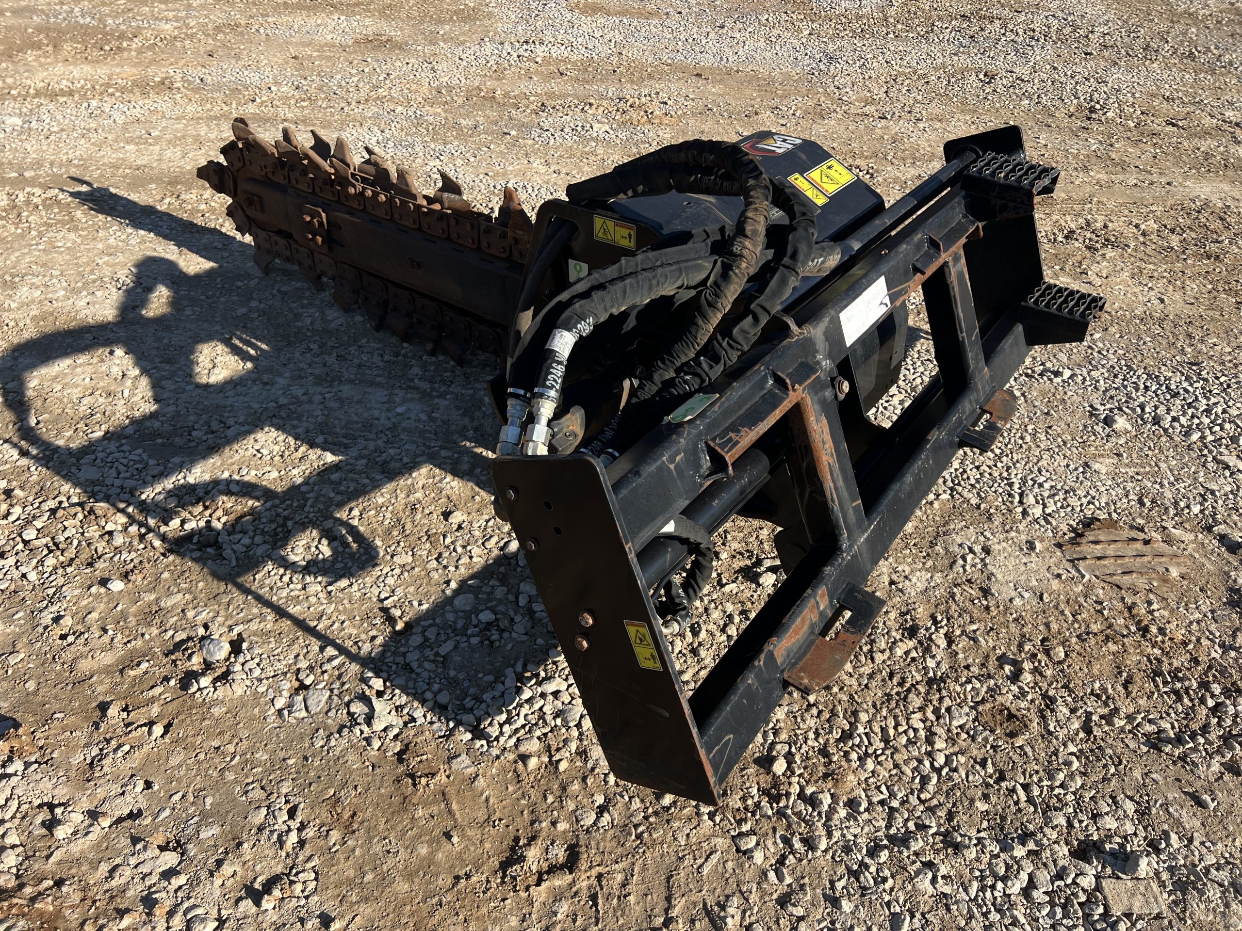 2021 CAT T112 48" x 6" Trencher Attachment Combo Chain Fits Skid Steer - Image 8