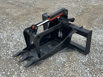 Heavy Duty Stump Bucket Grapple Attachment Fits Skid Steer Tractor Loader - Image 3