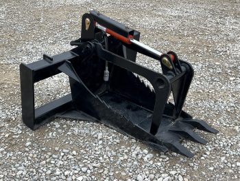 Heavy Duty Stump Bucket Grapple Attachment Fits Skid Steer Tractor Loader