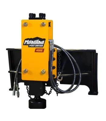 Montana 400E Post Driver Pounder Attachment Hydraulic Fits Skid Steer Loader