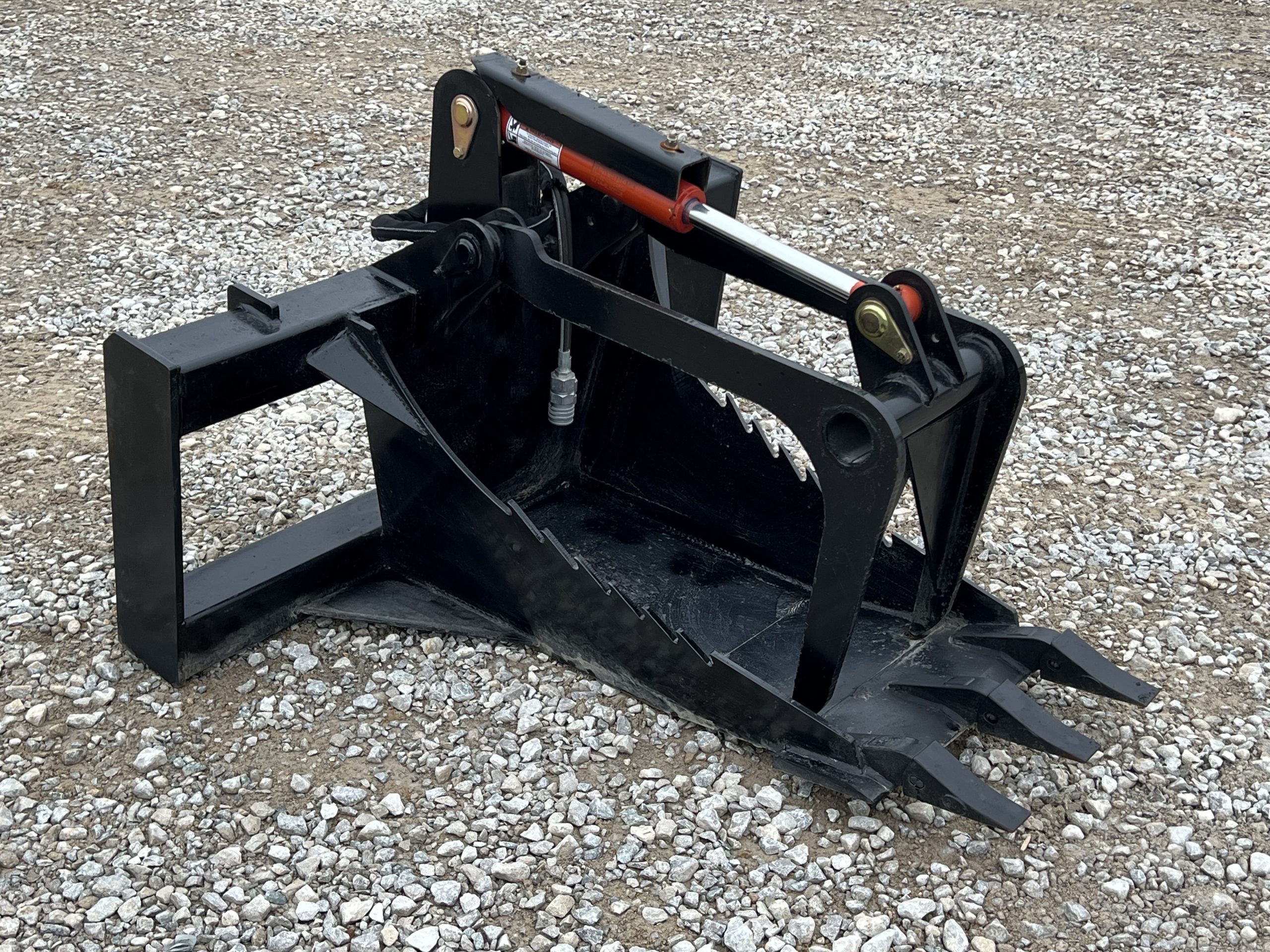 Heavy Duty Stump Bucket Grapple Attachment Fits Skid Steer Tractor Loader