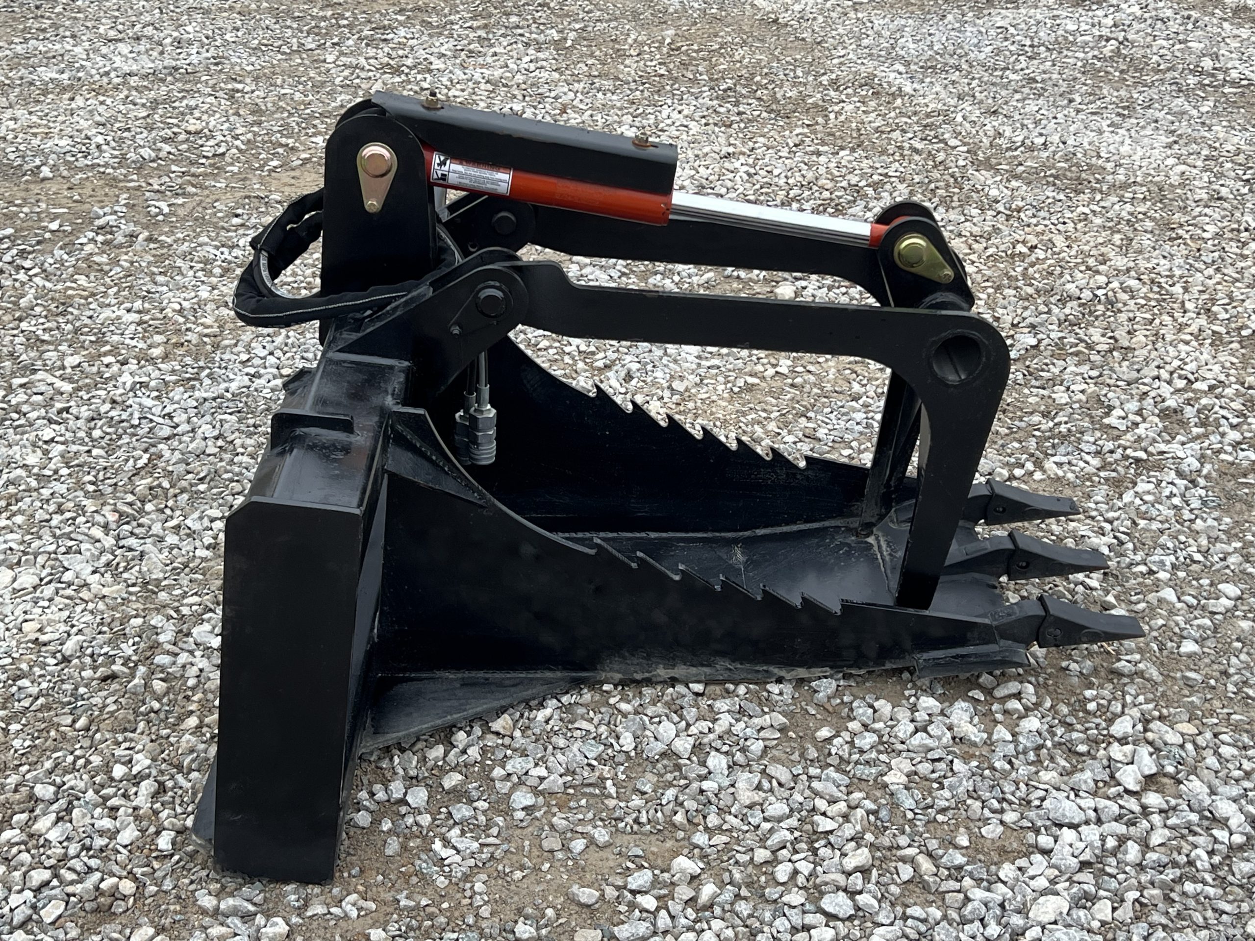 Heavy Duty Stump Bucket Grapple Attachment Fits Skid Steer Tractor Loader - Image 4