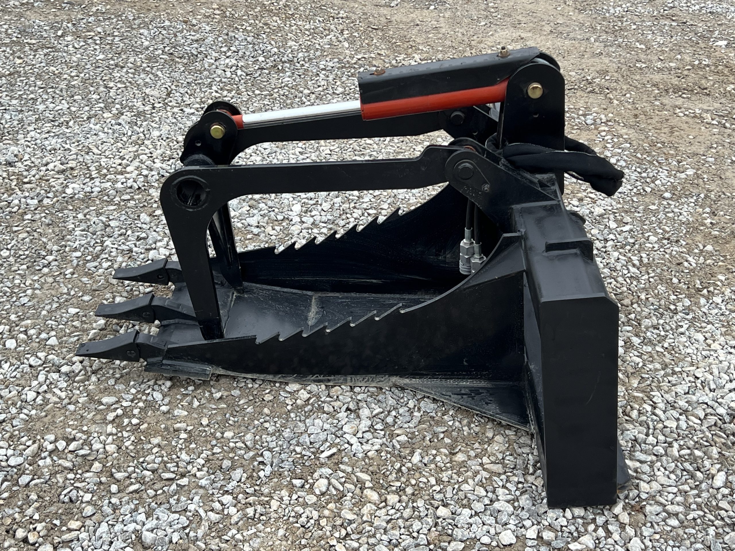 Heavy Duty Stump Bucket Grapple Attachment Fits Skid Steer Tractor Loader - Image 8