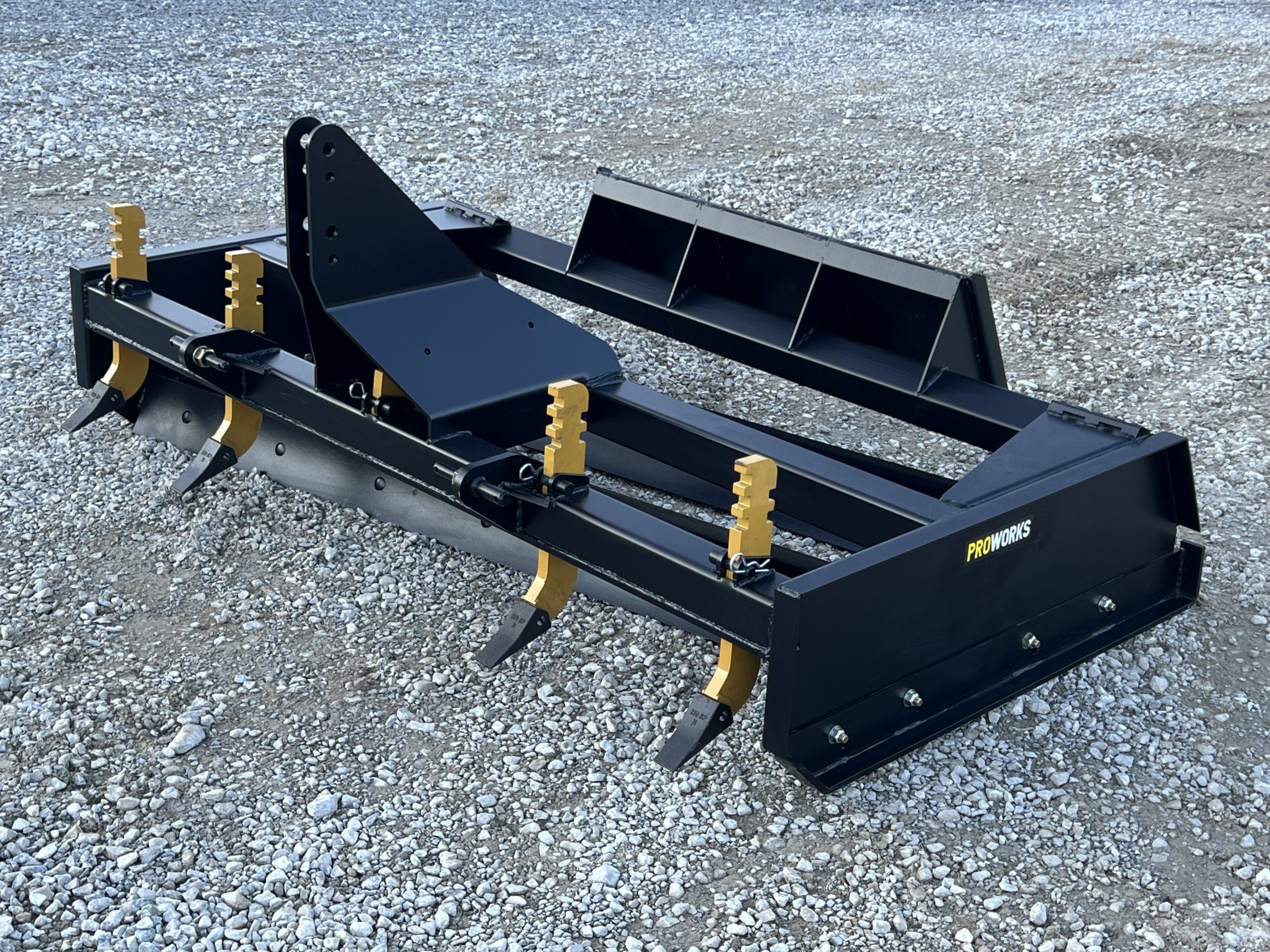 84" Box Scraper Grader Scarifier Attachment Fits Skid Steer & Tractor 3 Point Hitch - Image 3