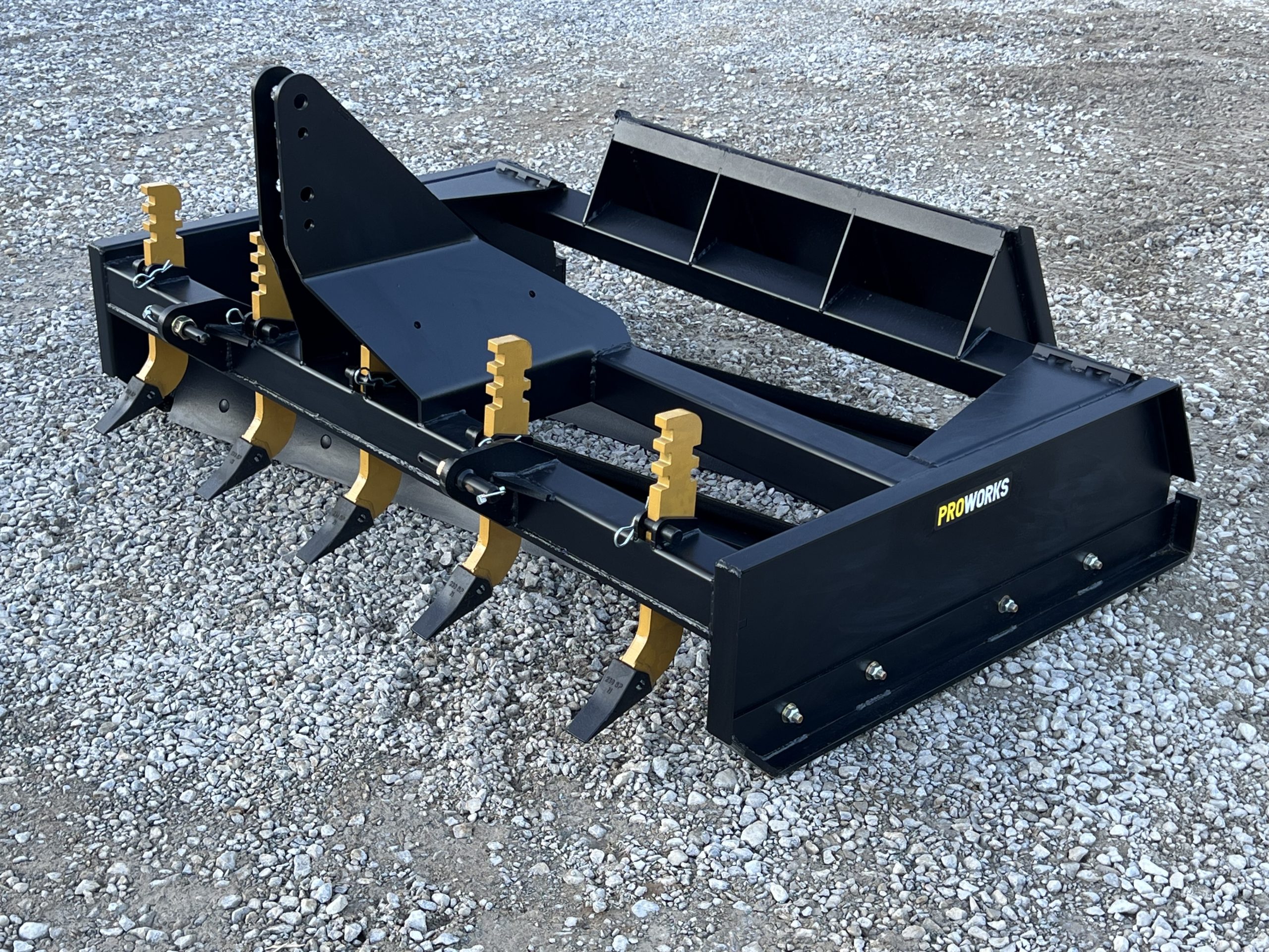 72" Box Scraper Grader Scarifier Attachment Fits Skid Steer & Tractor 3 Point Hitch - Image 3