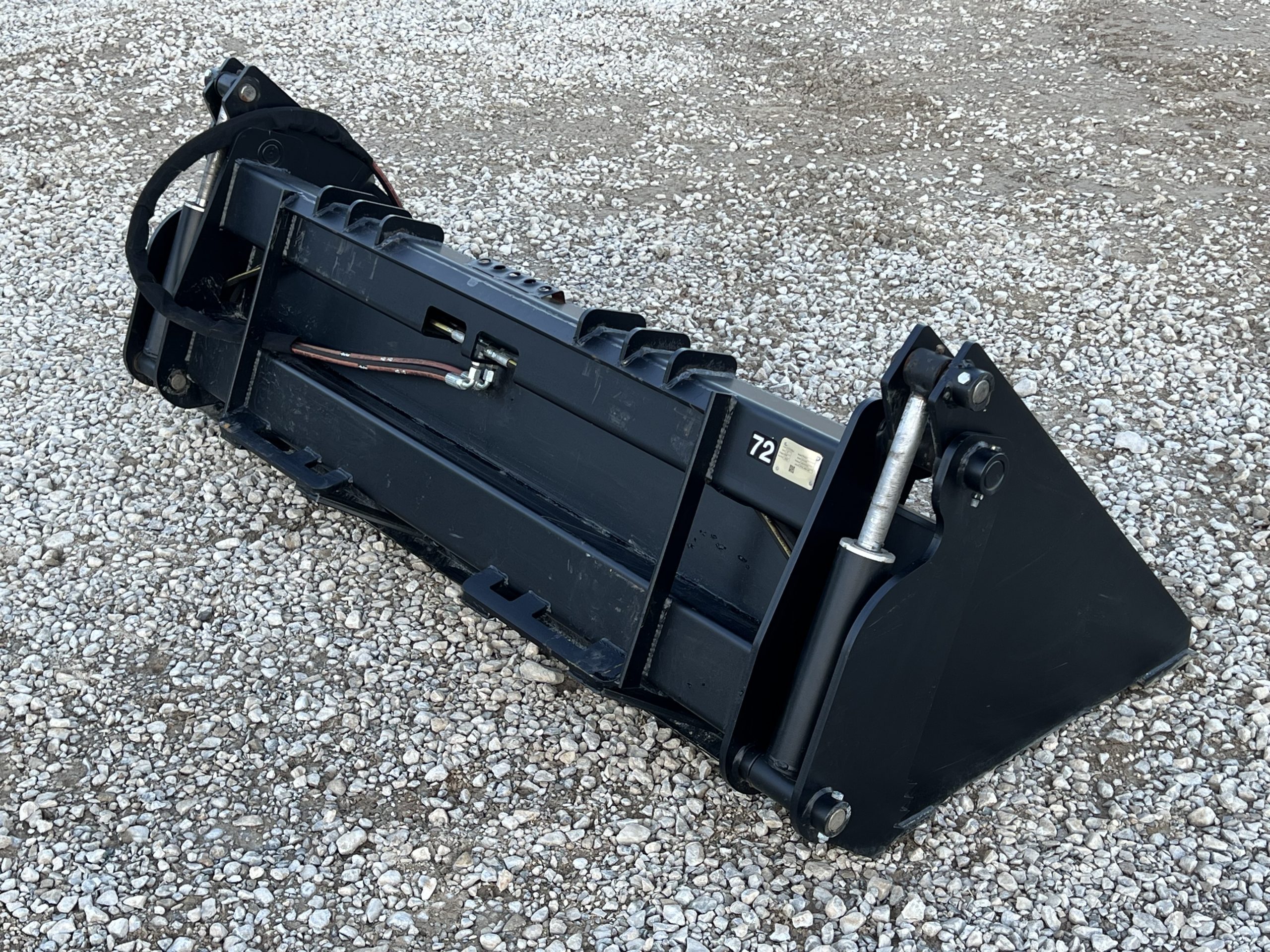 72" Smooth 4-IN-1 Combination Bucket Attachment Fits Skid Steer Quick Attach - Image 5