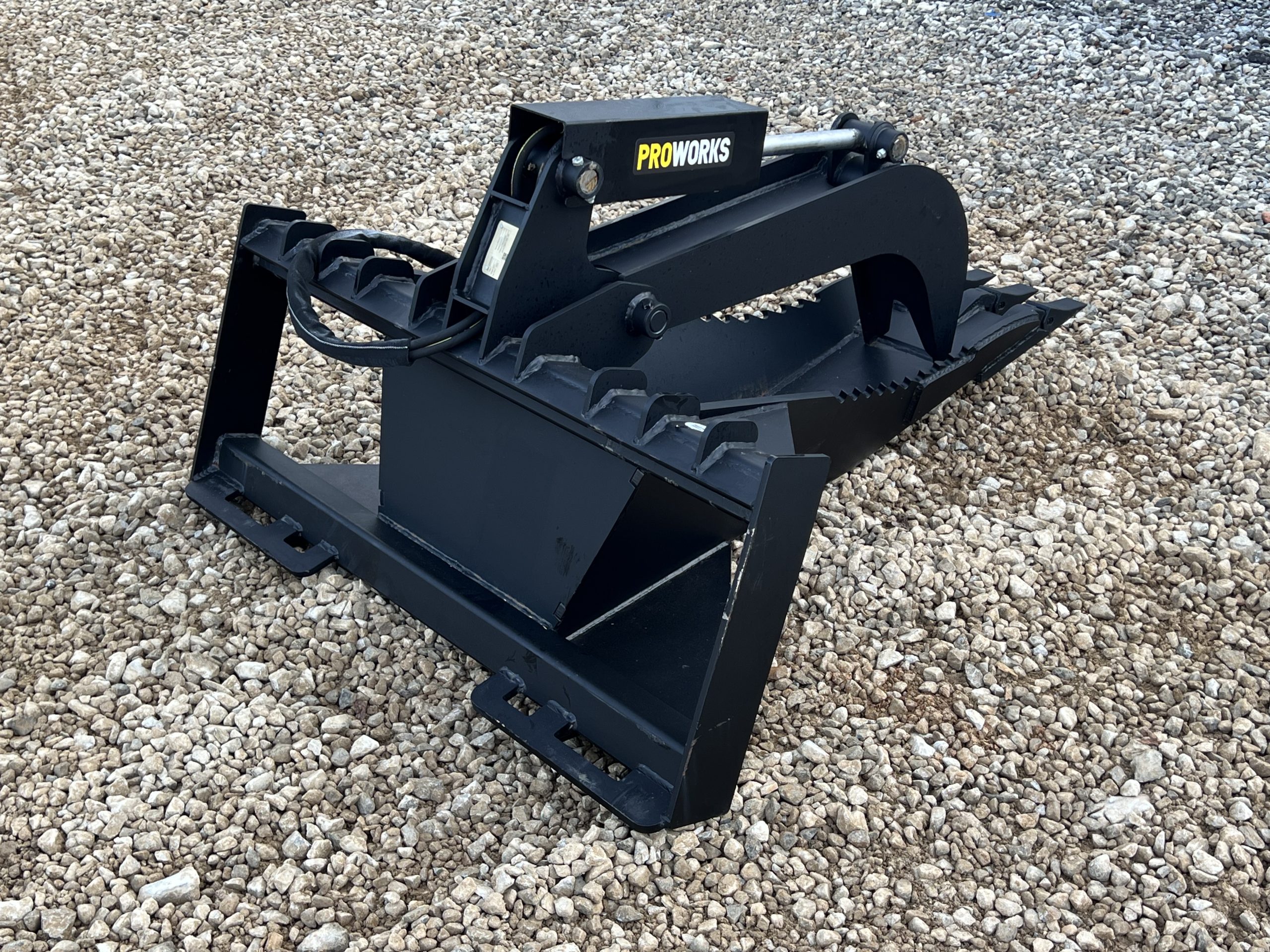Extreme Duty Stump Bucket Grapple Attachment Fits Skid Steer Quick Attach - Image 5