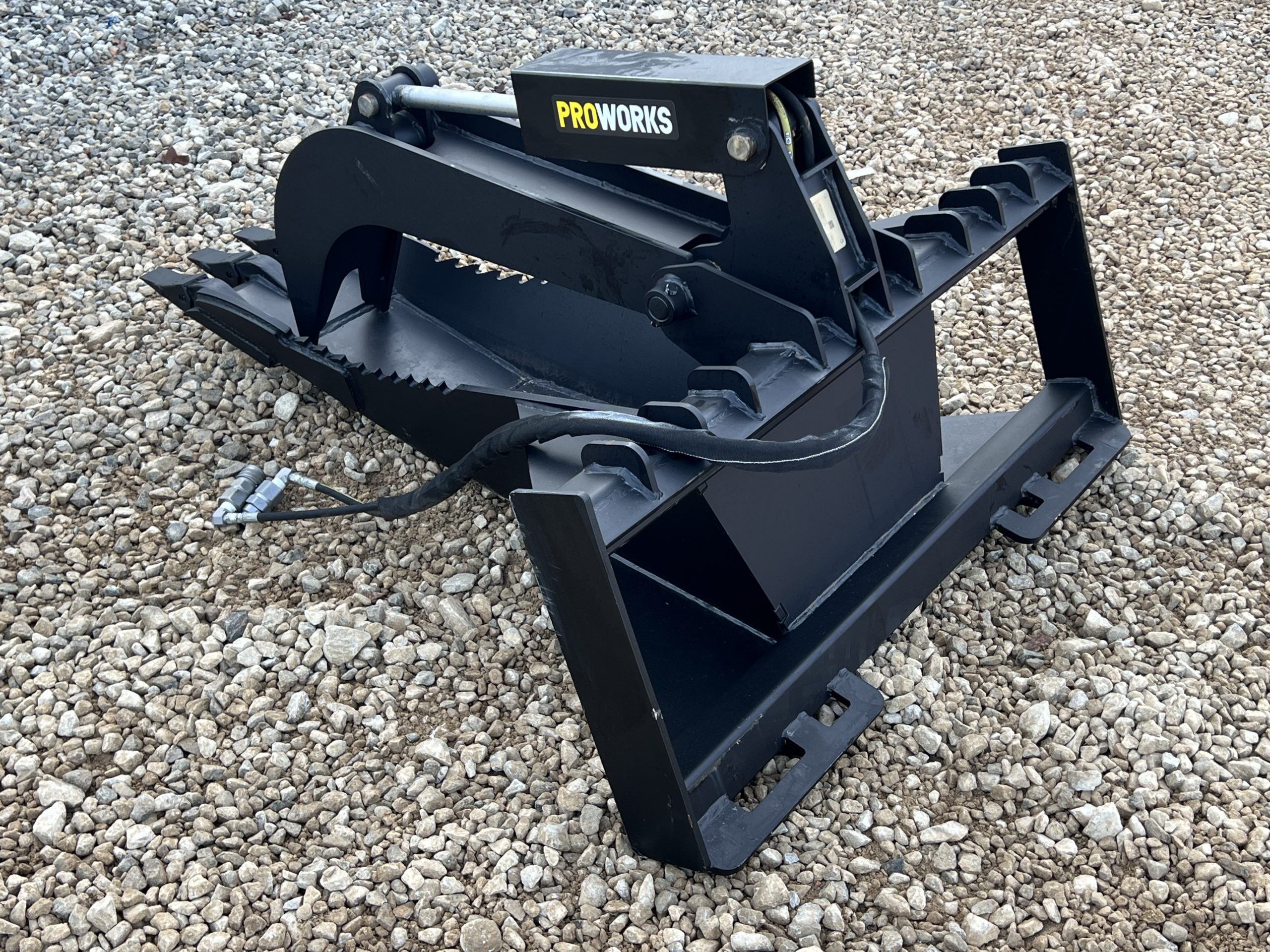 Extreme Duty Stump Bucket Grapple Attachment Fits Skid Steer Quick Attach - Image 7