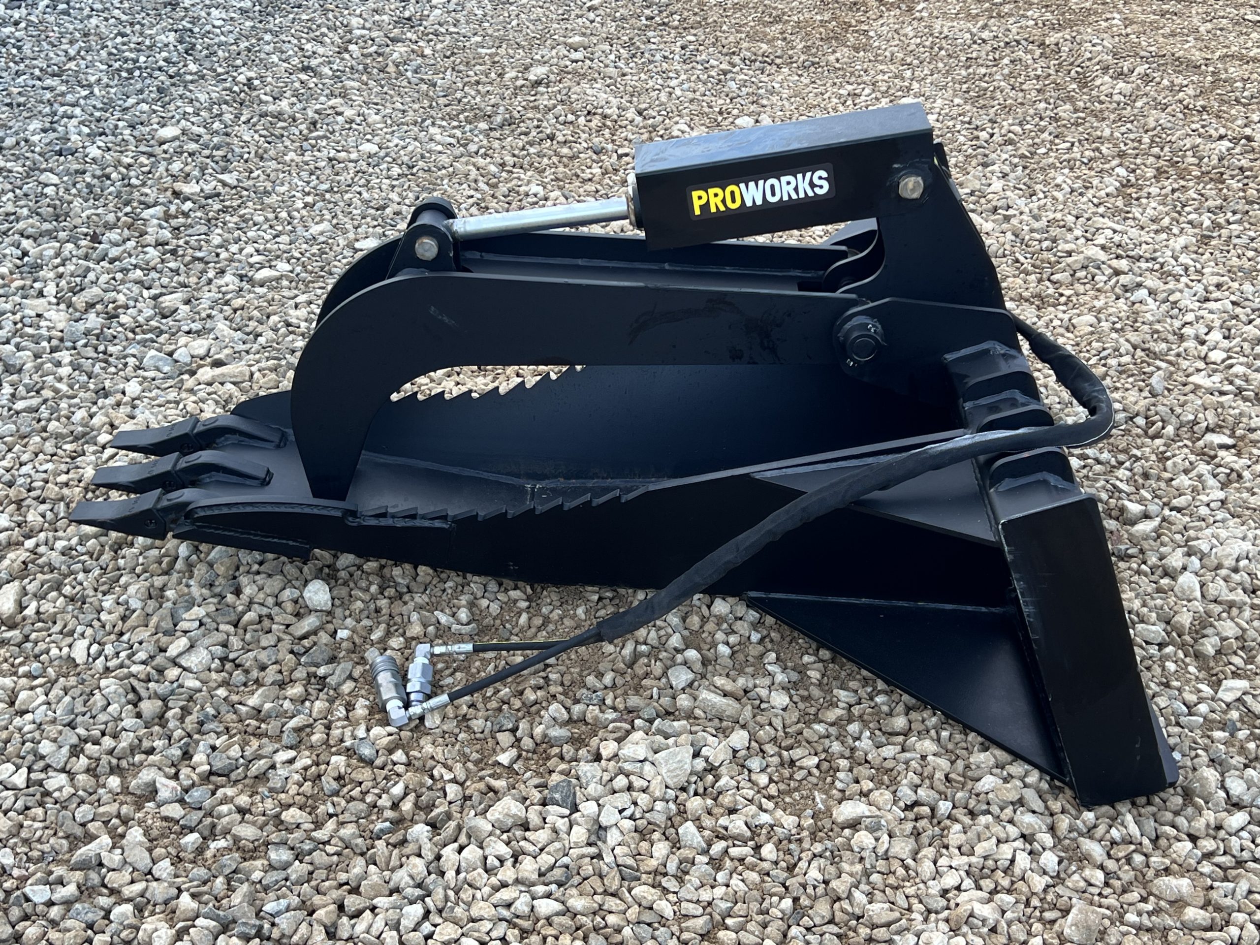 Extreme Duty Stump Bucket Grapple Attachment Fits Skid Steer Quick Attach - Image 8