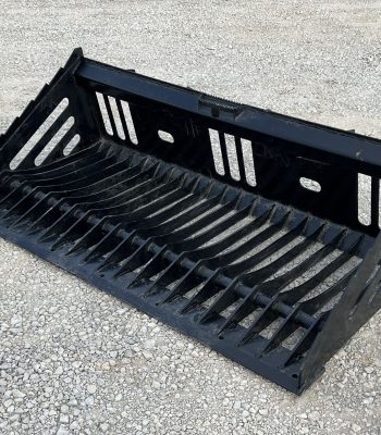 72″ Heavy Duty Skeleton Rock Bucket Attachment Fits Skid Steer Quick Attach