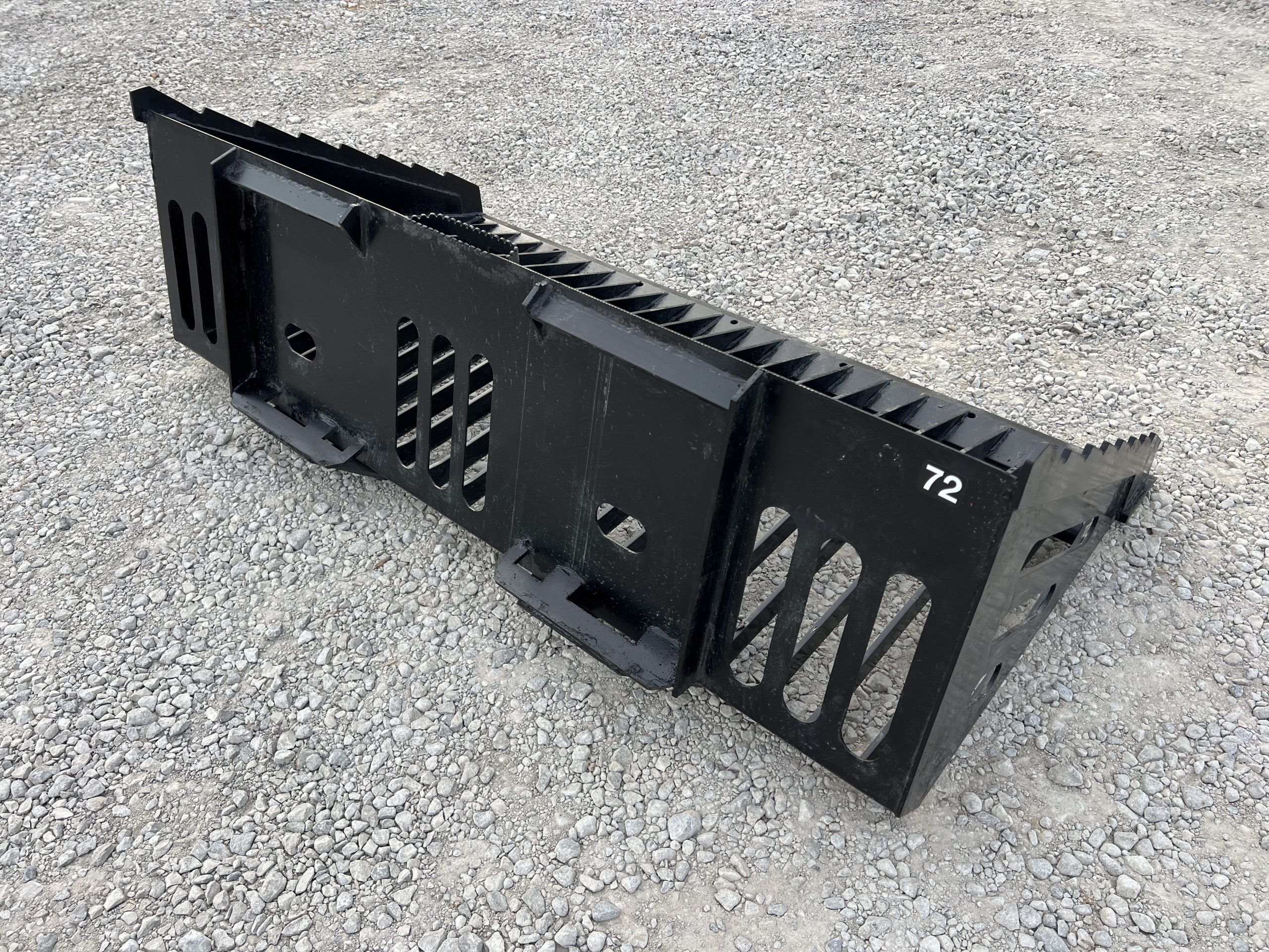 72″ Heavy Duty Skeleton Rock Bucket Attachment Fits Skid Steer Quick Attach - Image 5