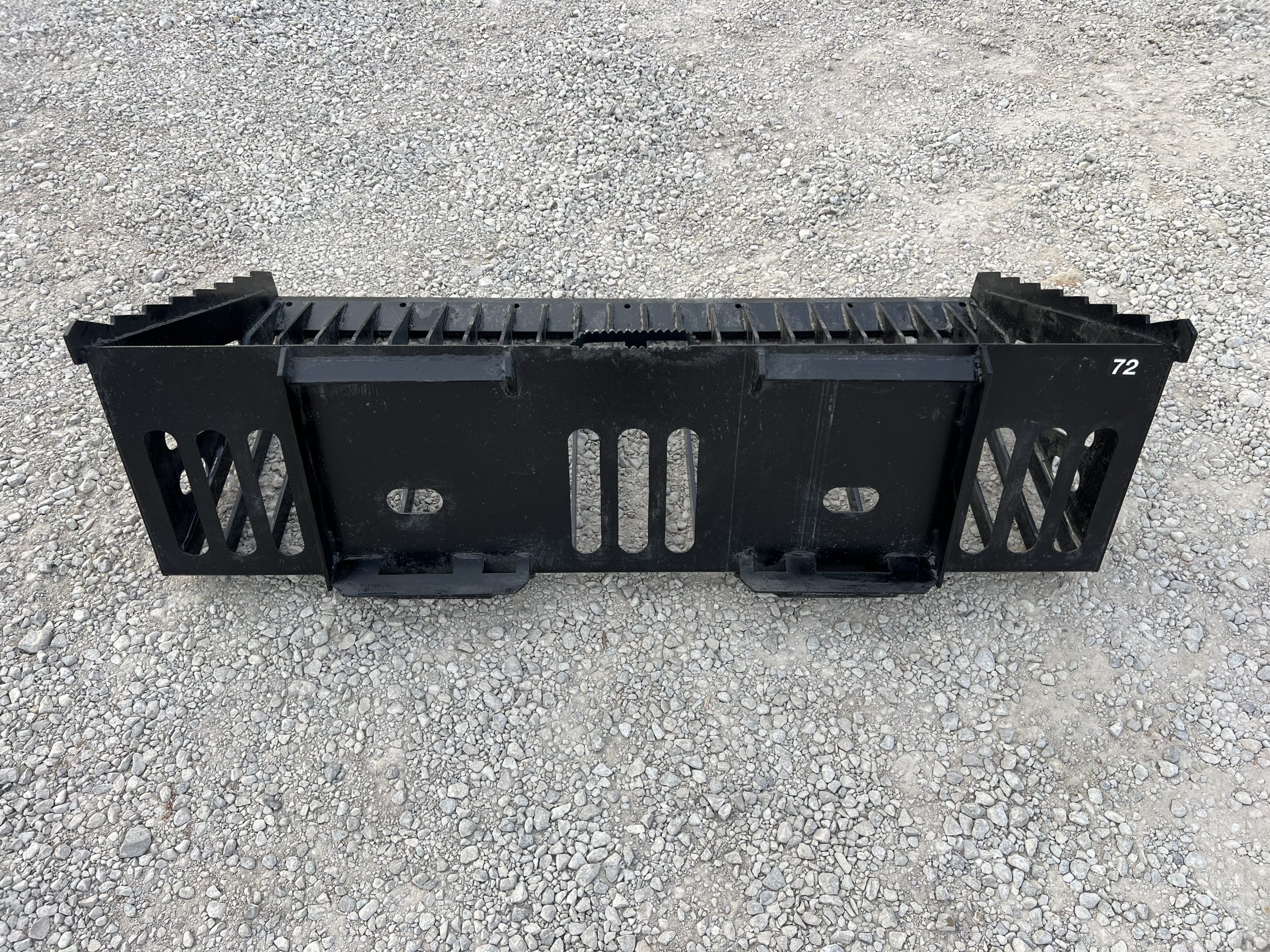 72″ Heavy Duty Skeleton Rock Bucket Attachment Fits Skid Steer Quick Attach - Image 6