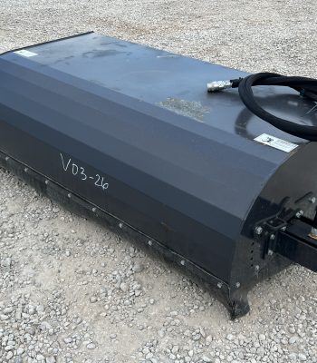 72" Pick Up Box Broom Sweeper Hydraulic Attachment Fits Skid Steer Quick Attach