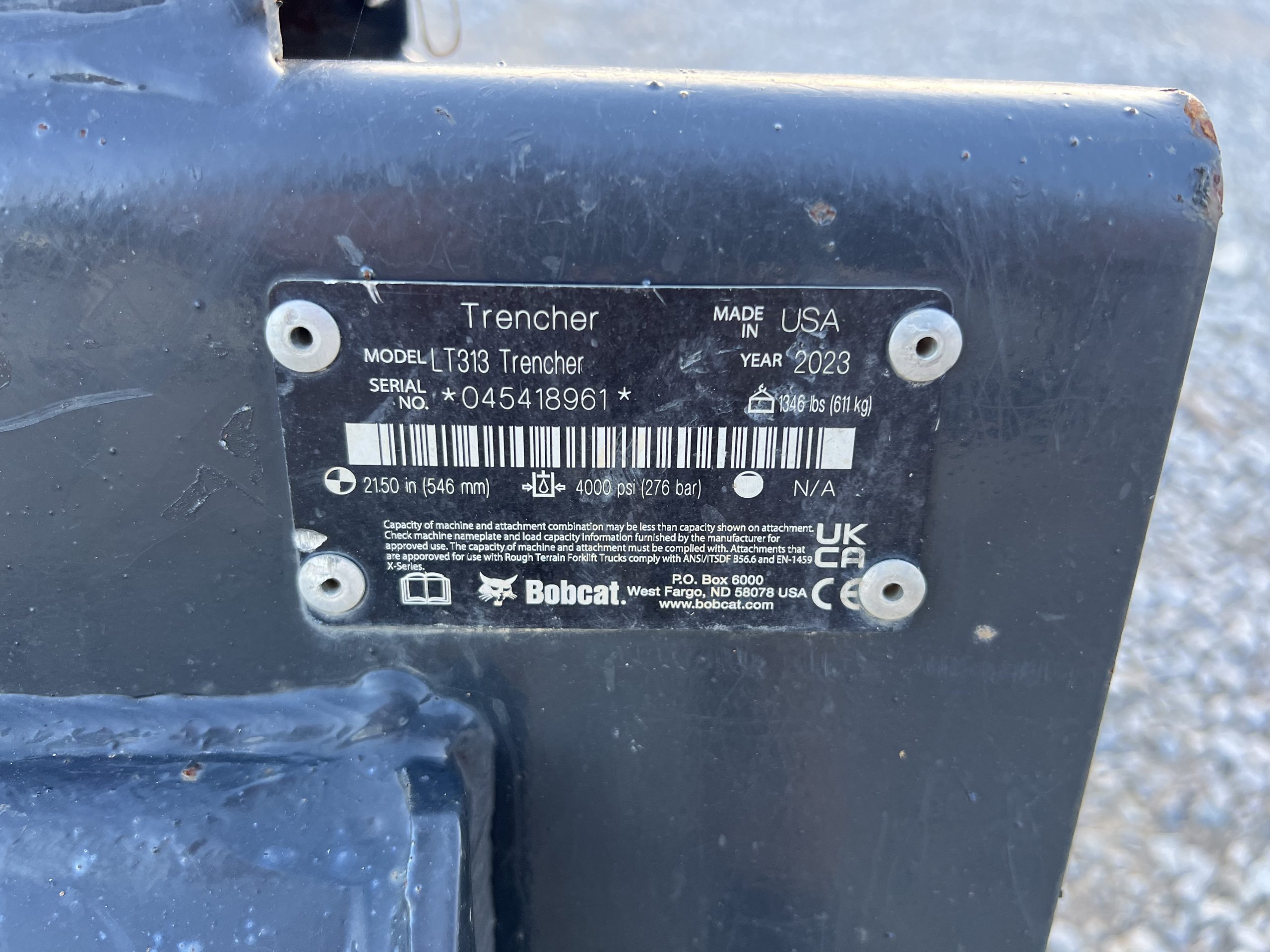 2023 Bobcat LT313 Trencher 36” Depth 6” Cut Skid Steer Attachment - Image 15