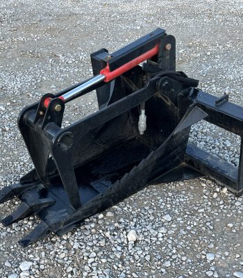 Heavy Duty Stump Bucket Grapple Attachment Fits Skid Steer Tractor Loader