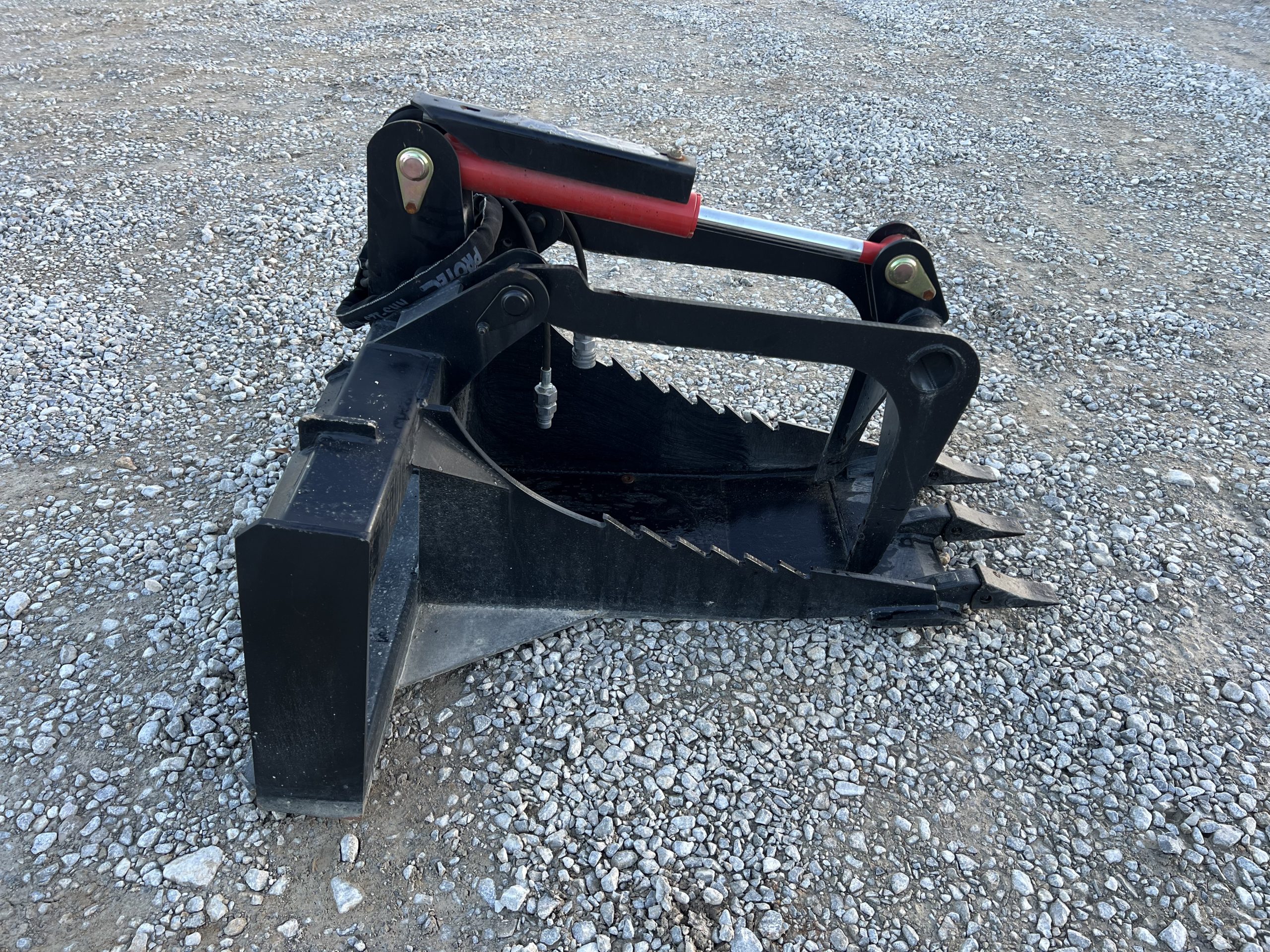 Heavy Duty Stump Bucket Grapple Attachment Fits Skid Steer Tractor Loader - Image 4
