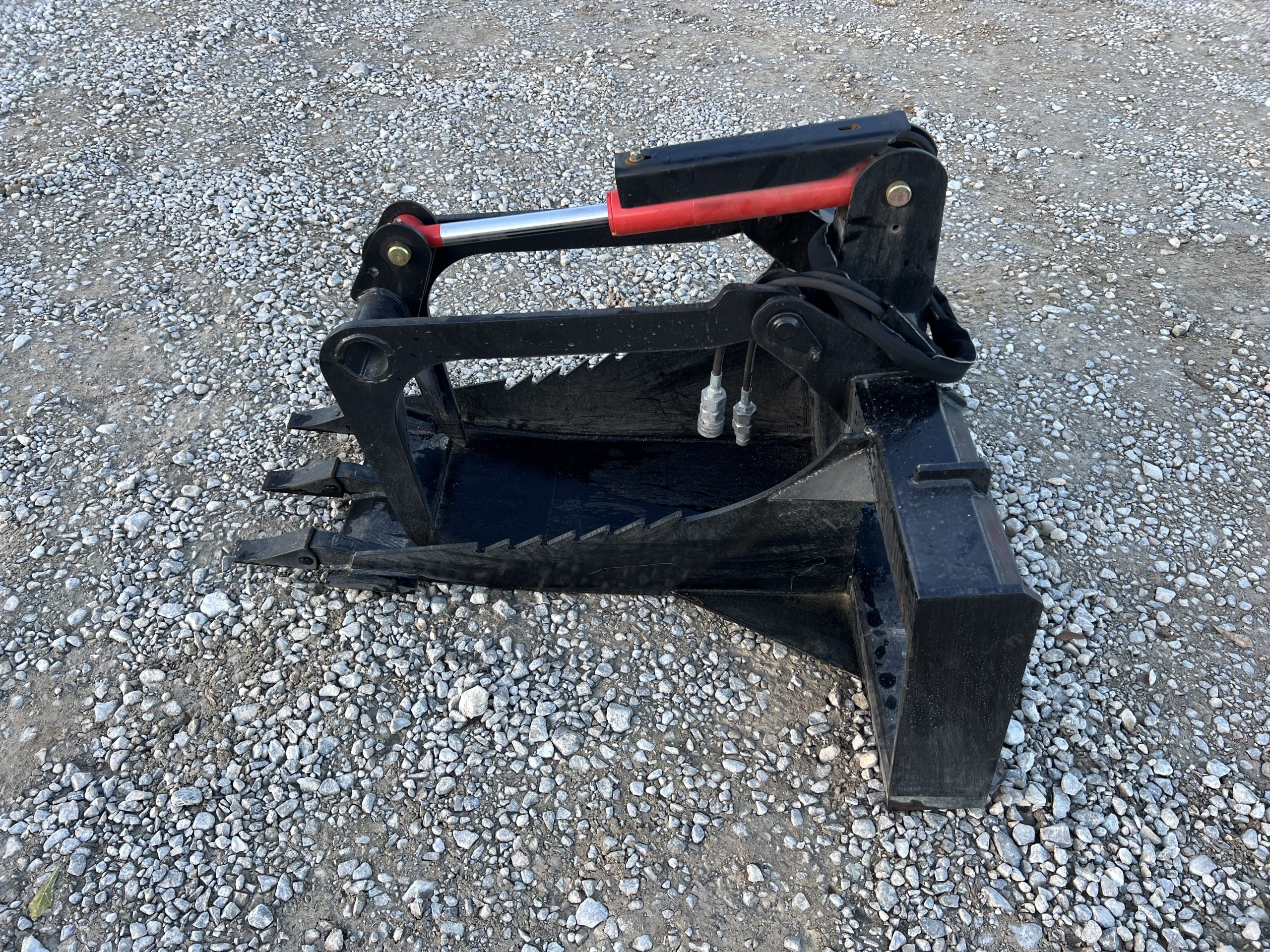 Heavy Duty Stump Bucket Grapple Attachment Fits Skid Steer Tractor Loader - Image 8