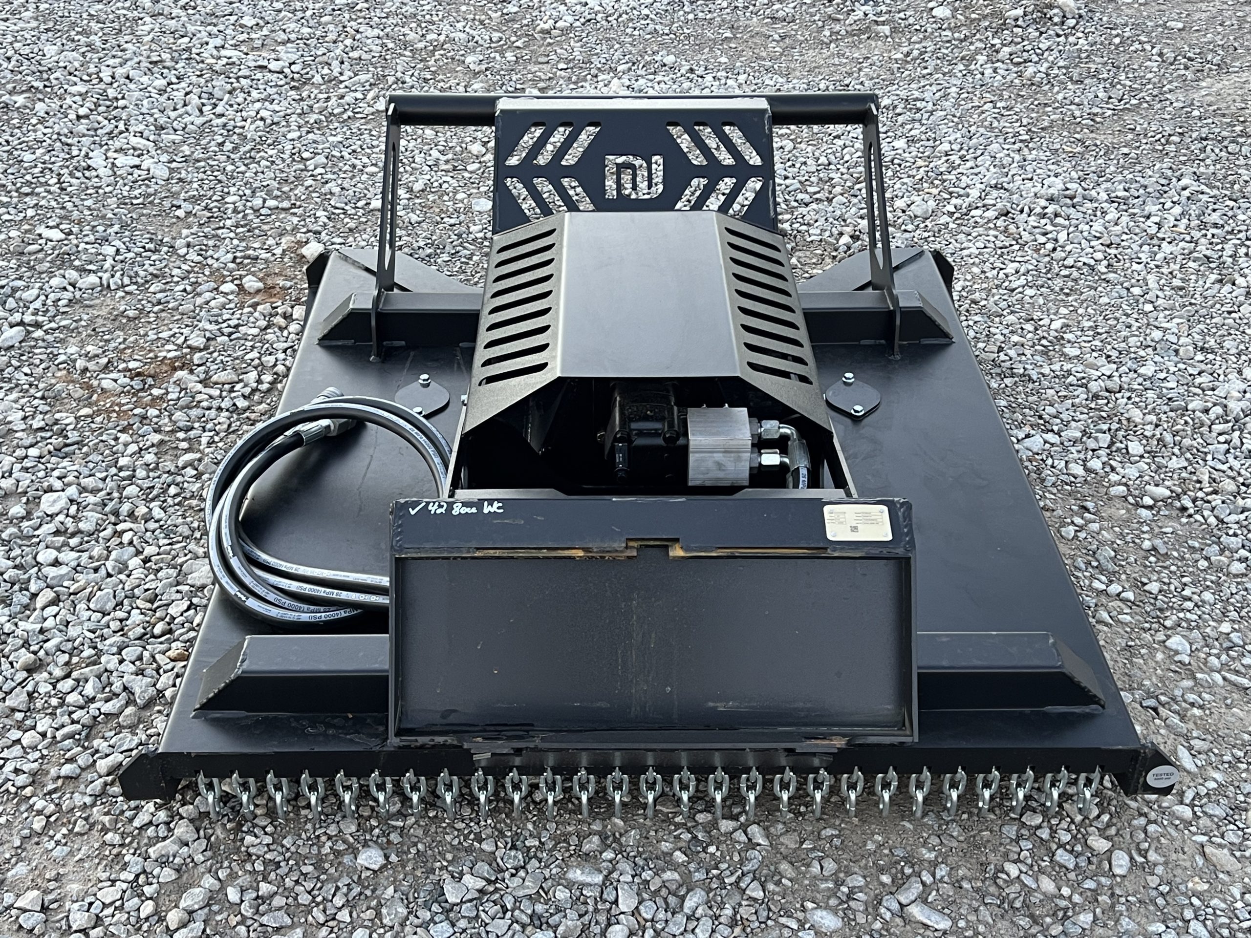 PROWORKS 42" 2 Blade Brush Cutter Open Front Gearbox Attachment Fits Mini Skid Steer - Image 6