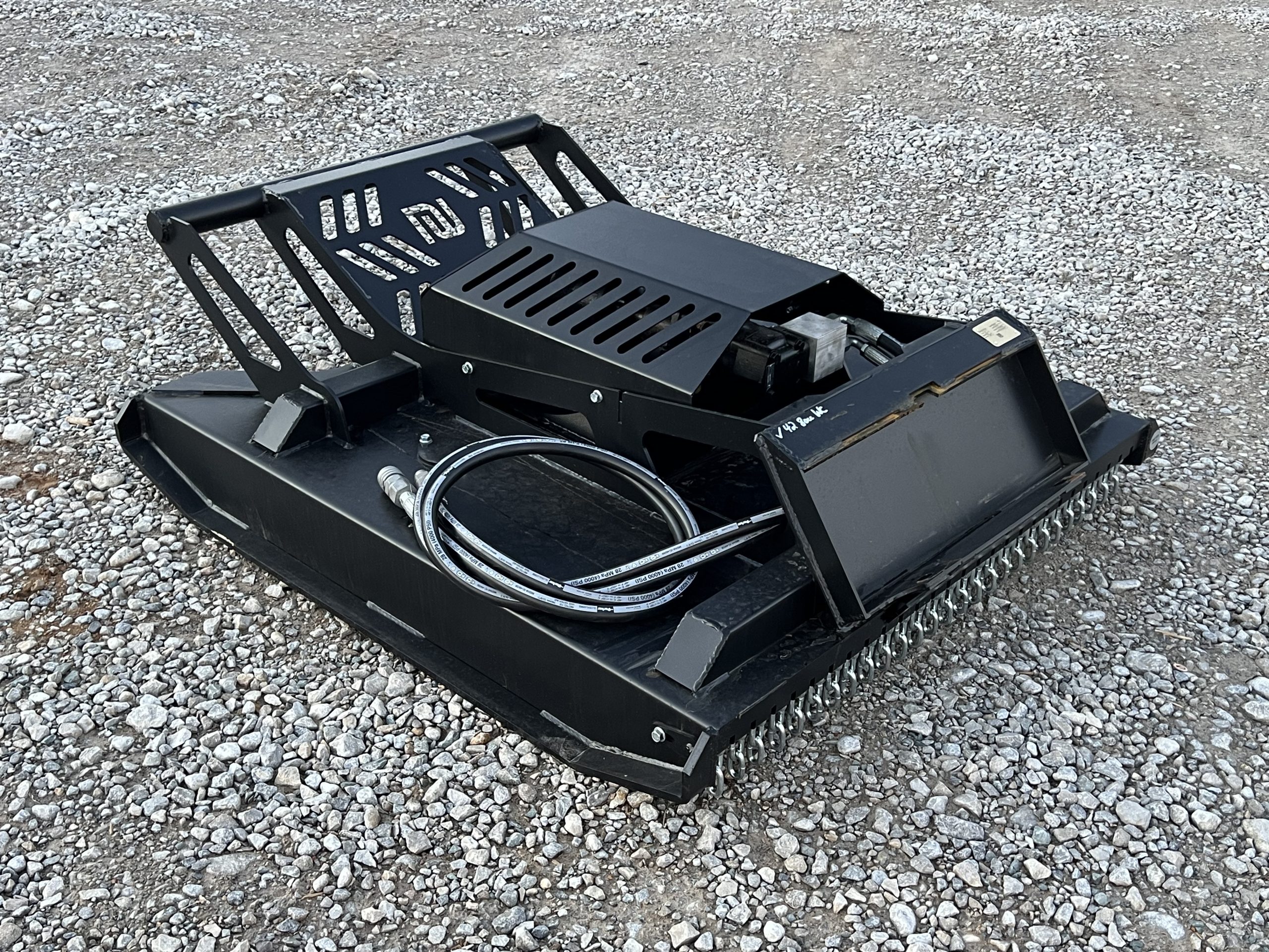 PROWORKS 42" 2 Blade Brush Cutter Open Front Gearbox Attachment Fits Mini Skid Steer - Image 7