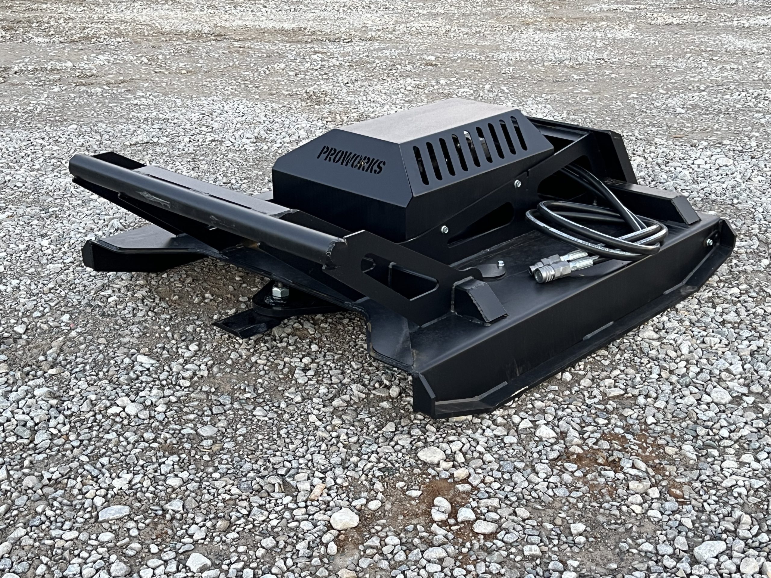 PROWORKS 42" 2 Blade Brush Cutter Open Front Gearbox Attachment Fits Mini Skid Steer - Image 9