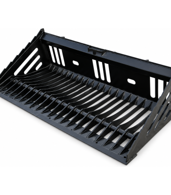 PROWORKS 72″ Heavy Duty Skeleton Rock Bucket Smooth Edge Skid Steer Quick Attach