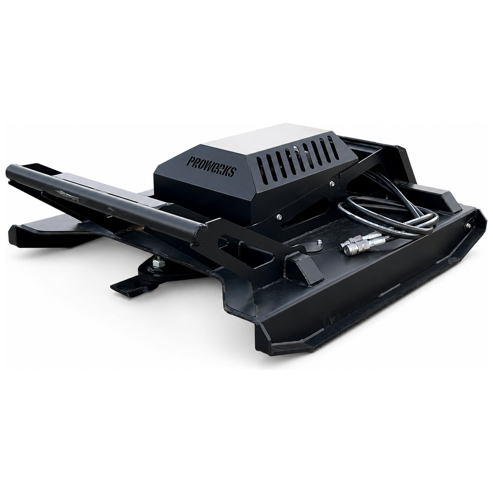 PROWORKS 42″ Open Front Mini Skid Steer Brush Cutter – 2 Blade Gearbox Drive