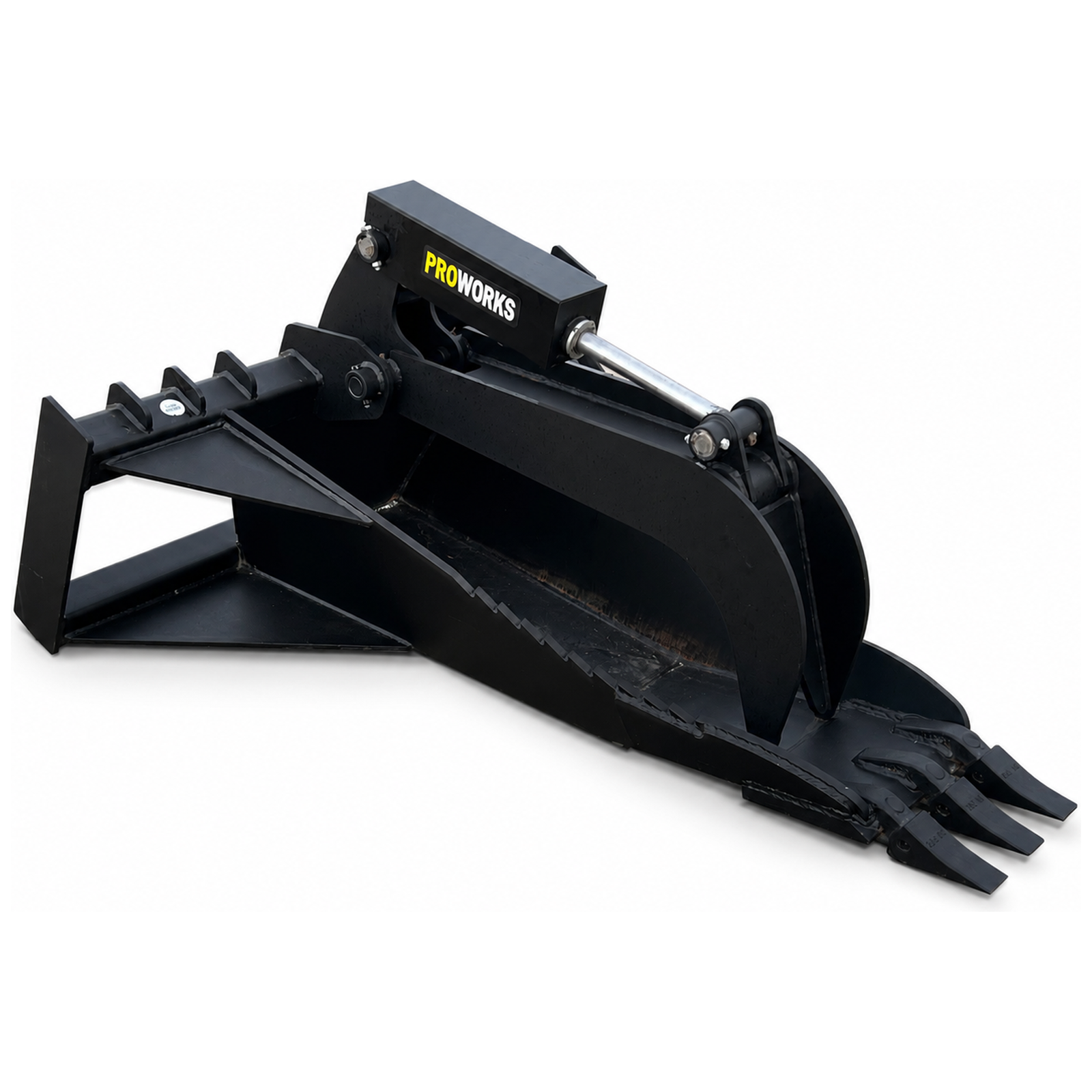 Extreme Duty Stump Bucket Grapple Attachment Fits Skid Steer Quick Attach - Image 2