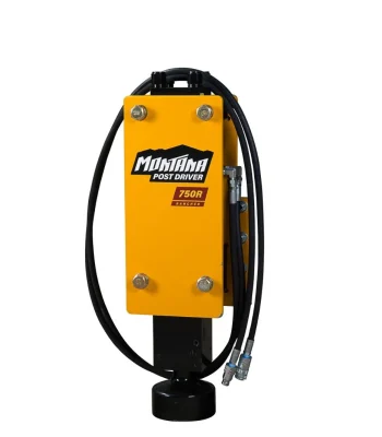 Montana 750 Post Driver Pounder Attachment Fits Bobcat Mini Excavator X-Change