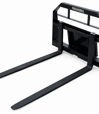 48" Long 2,200 Pound Wide Rail Pallet Fork Attachment Fits Mini Universal Skid Steer