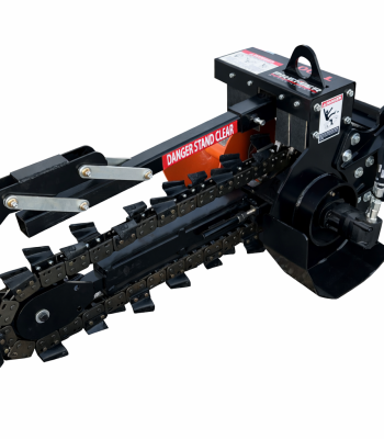 Premier T100 36" x 6" Trencher Attachment Double Standard Cup Teeth Fits Mini Skid Steer