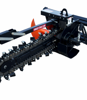 Premier T155 48" x 6" Trencher Attachment 50/50 Bullet Teeth Fits Skid Steer Quick Attach