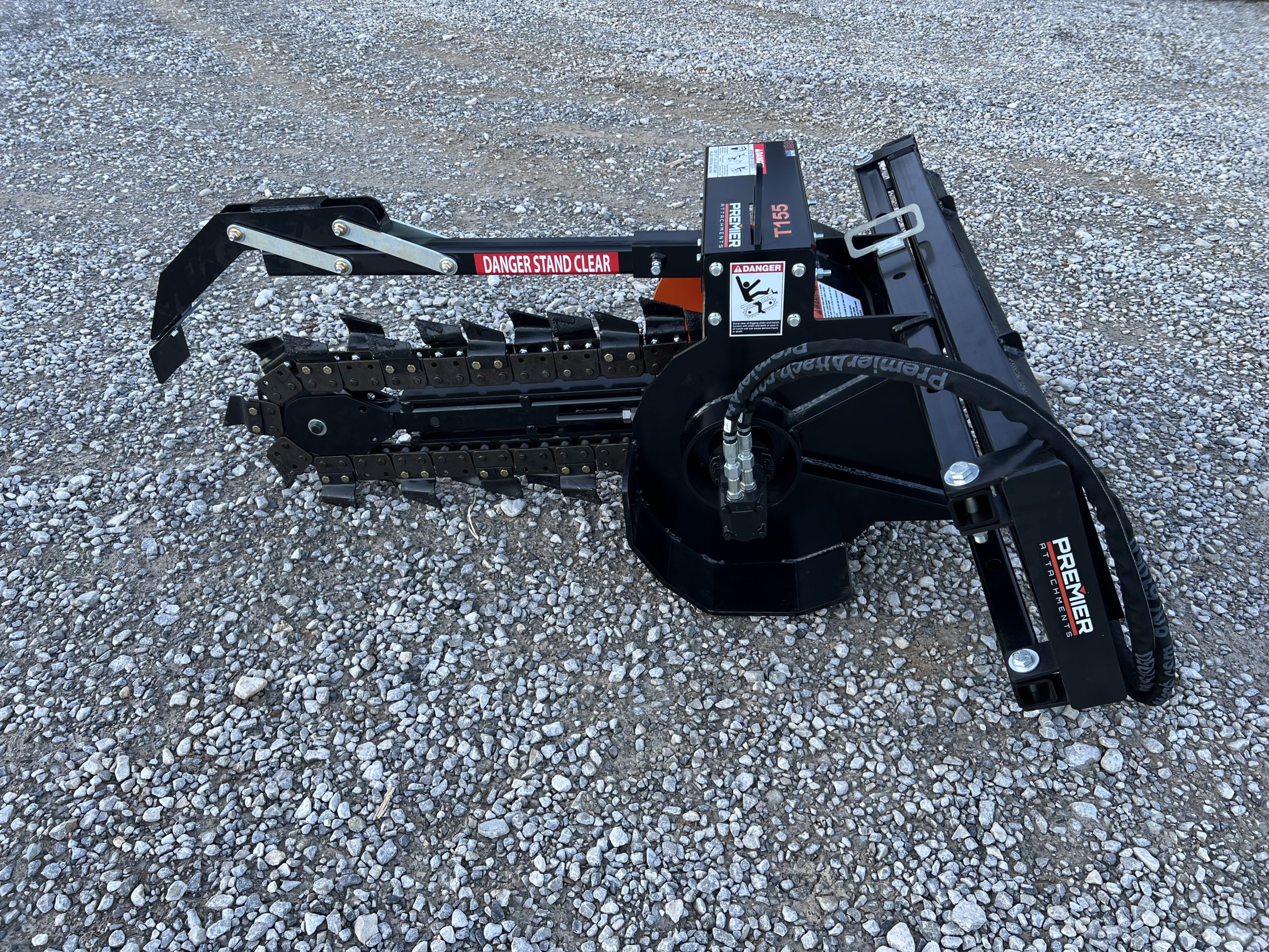 Premier 36" x 6" Trencher Attachment Double Standard Cup Teeth Fits Skid Steer Quick Attach - Image 9